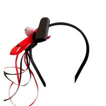 Tiara Halloween com Pompom Sortido - Vermelho e Preto - 1 unidade - Rizzo Tiara Halloween com Pompom Sortido - Vermelho e Preto - 1 unidade - Rizzo