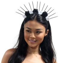 Tiara Halloween Preto / Branco