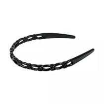 tiara infantil na cor preta com detalhes entrançados