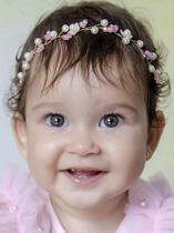 Tiara Jardim Da Mia - Acessório para Bebês e Crianças Tiara Jardim Da Mia - Acessório para Bebês e Crianças