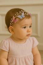 Tiara Jardim das Borboletas com Duas Voltas em Cristais Tiara Jardim das Borboletas com Duas Voltas em Cristais