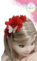 Tiara Jardim Encantado Vermelho Tiara Jardim Encantado Vermelho