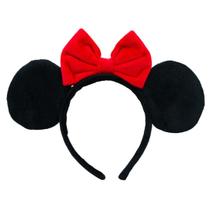 Tiara Laço Vermelho Orelhas Pretas Minnie - Disney