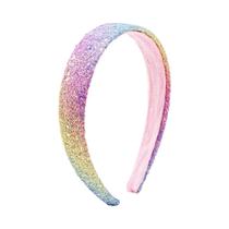 Tiara Larga De Princesa Com Glitter Para Meninas, Faixa Grossa Brilhante Estilo Alice, Acessório De Tiara Larga De Princesa Com Glitter Para Meninas, Faixa Grossa Brilhante Estilo Alice, Acessório De