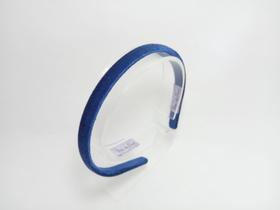 Tiara Lisa Fina_10mm de Veludo Cor Azul Bic Bem Me Quer