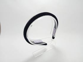 Tiara Lisa Fina_10mm de Veludo Cor Preta Bem Me Quer