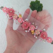 Tiara Luxo Jardim Encantado - Malu Ateliê Tiara Luxo Jardim Encantado - Malu Ateliê