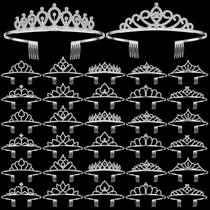 Tiara Lyrow Silver Crystal para mulheres, 30 peças de strass a granel