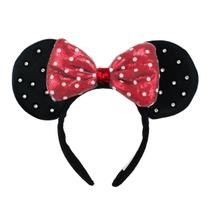 Tiara Orelhas Minnie Laço Vermelho - Disney