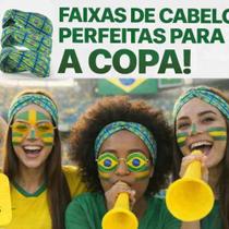 Tiara para cabelo kit com 3 FAIXA PRA COPA DO MUNDO Tiara para cabelo kit com 3 FAIXA PRA COPA DO MUNDO