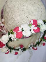 Tiara Para Férias E Fotografia De Casamento Flor Falsa Guirlanda De Cabelo Floral - RT