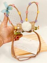 Tiara Páscoa No Jardim - Acessório Infantil Personalizado