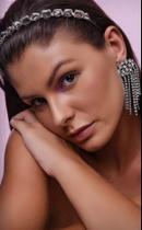 Tiara Pedraria Cristal Prata Tiara Pedraria Cristal Prata