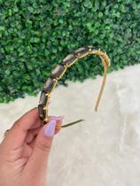 Tiara pedraria preta