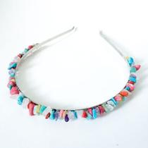Tiara Pedras Coloridas