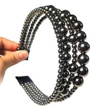 Tiara Pérola Marília Mendonça Arquinho Luxo Perolas 4 em 1