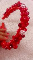 Tiara personalizada vermelho Tiara personalizada vermelho