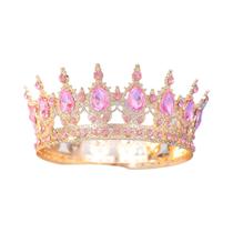 Tiara Redonda De Strass Para Noivas, Mulheres, Rainhas, Princesas E Meninas, Acessórios De Cabelo