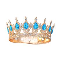 Tiara Redonda De Strass Para Noivas, Mulheres, Rainhas, Princesas E Meninas, Acessórios De Cabelo