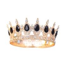 Tiara Redonda De Strass Para Noivas, Mulheres, Rainhas, Princesas E Meninas, Acessórios De Cabelo