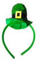 Tiara Saint Patricks Days Cartola Chapéu Verde Festa Irlanda