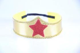 Tiara Super Heroína Dourada