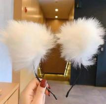 Tiara Ursinho Pom Pom Anime - Pelúcia Preta 16x10 cm