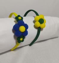 Tiaras cores copa do mundo Brazil 2 unidades