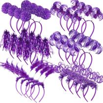 Tiaras de Halloween Censen, 24 peças de pompom, enfeites de ouropel Tiaras de Halloween Censen, 24 peças de pompom, enfeites de ouropel