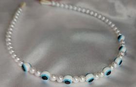 Tiaras De Luxo Com Pérolas e Olho Grego