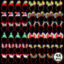 Tiaras de Natal HOVACY Light Up 48 unidades para decoração de festas
