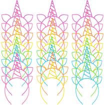 Tiaras de Unicórnio Zddaoole - Kit com 24 Unidades para Meninas Tiaras de Unicórnio Zddaoole - Kit com 24 Unidades para Meninas