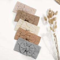 Tiaras Elásticas para Bebês - 5 Cores, com Nó Macio e Design Envolvente Tiaras Elásticas para Bebês - 5 Cores, com Nó Macio e Design Envolvente