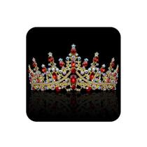 Tiaras para mulheres COCIDE Red Crowns Queen of Hearts Crystal