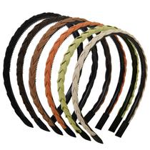 Tiaras trançadas WOVOWOVO para mulheres e meninas de 1 cm, 6 pacotes Tiaras trançadas WOVOWOVO para mulheres e meninas de 1 cm, 6 pacotes