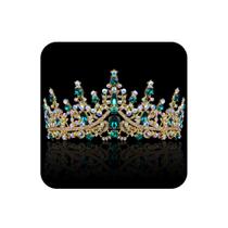 Tiaras verdes COCIDE para mulheres Crown Emerald