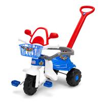 Tico-Tico Festa Up Azul Motoca Magic Toys Com Empurrador Pedal Apoio De Pés Para Crianças
