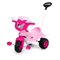 Tico-Tico Triciclo Unicórnio Pink Com Assento Anatômico Alça Removível Passeio Bebê