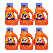 Tide Detergente Liquido P/ Roupas 1 L - Kit Com 6 Un