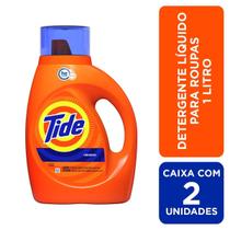 Tide Detergente Liquido Para Roupas 1 L - Kit Com 2 Un Tide Detergente Liquido Para Roupas 1 L - Kit Com 2 Un