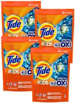 Tide PODS Ultra Oxi Detergente em Pacotes 4 em 1 para Lavanderia, 26 Unidades, Pacote com 4