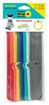 Tie Cable Tie Wrap-It, pacote com 20, multicolorido, 10 cm e 20 cm