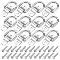 Tie Down Anchors CZC AUTO D Ring em aço inoxidável, pacote com 12 Tie Down Anchors CZC AUTO D Ring em aço inoxidável, pacote com 12