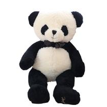 Tie Panda preto e branco de 40 cm para crianças e adultos Tie Panda preto e branco de 40 cm para crianças e adultos