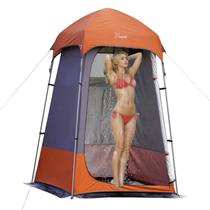 Tienda de Ducha Portátil para Exteriores Vidalido Camping Gris Naranja
