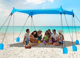 Tienda de Playa Gorich Refugio Solar UPF50+ a Prueba de Viento con 8 Bolsas de Arena Tienda de Playa Gorich Refugio Solar UPF50+ a Prueba de Viento con 8 Bolsas de Arena