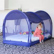 Tienda Mosquitera para Cama LEEDOR Azul Marino Twin 190x99x120 cm Tienda Mosquitera para Cama LEEDOR Azul Marino Twin 190x99x120 cm