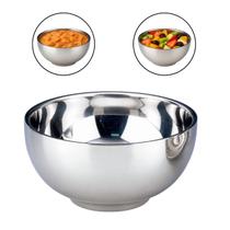 Tigela Aço Inox Isolamento Térmico Porções Quente e Frio 14 cm