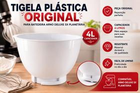 Tigela Aço Inox Original para Batedeira Planetária Arno - Alta Qualidade Durável Tigela Aço Inox Original para Batedeira Planetária Arno - Alta Qualidade Durável