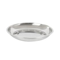 Tigela Aço Inox Rasa Redonda Goumert Salada Porção Cozinha 24cm Mundiart